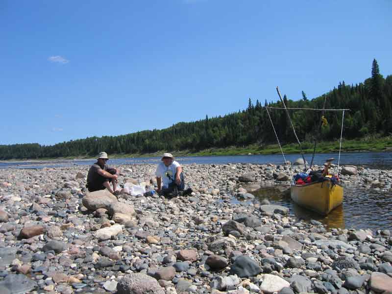 lunch break after Deception rapids